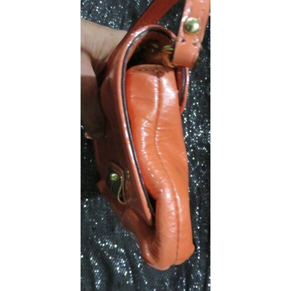 Coach Kristen Coral Patent Leather Flap Large Wristlet Wallet Clutch - Picture 5 of 16